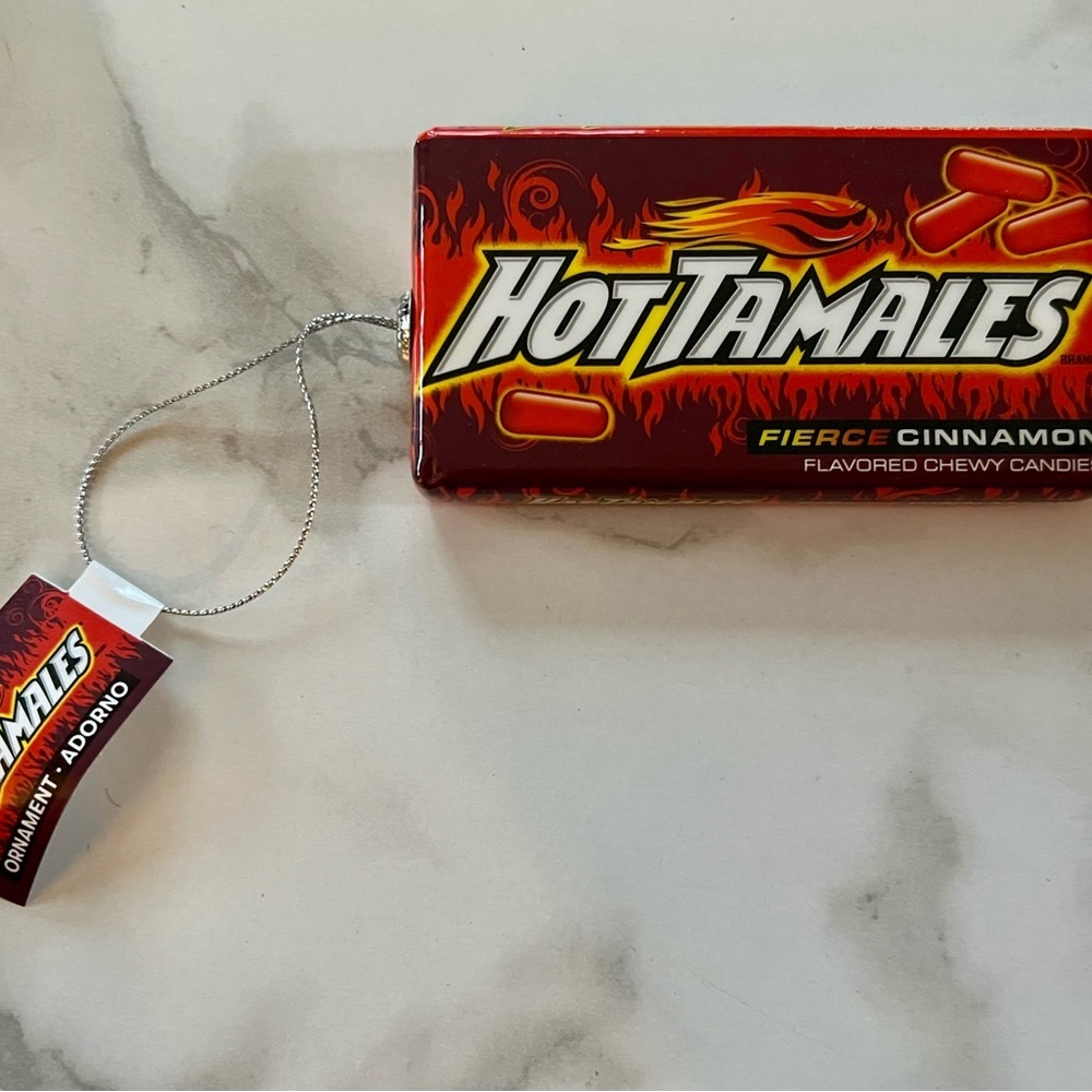 Hot Tamales Christmas Ornament New With Tags Fierce Cinnamon Candy Holiday Decor - Picture 2 of 2